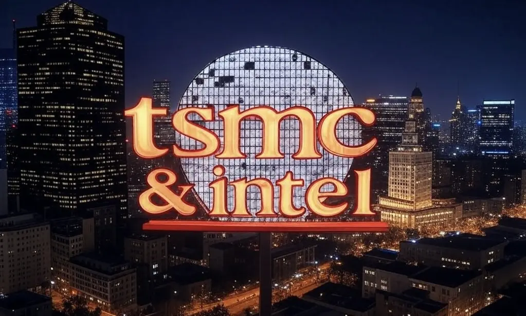 TSMC & Intel Schriftzug