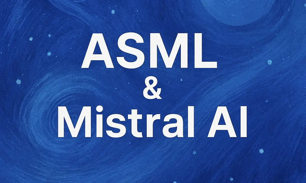 Schriftzug: ASML und Mistral AI